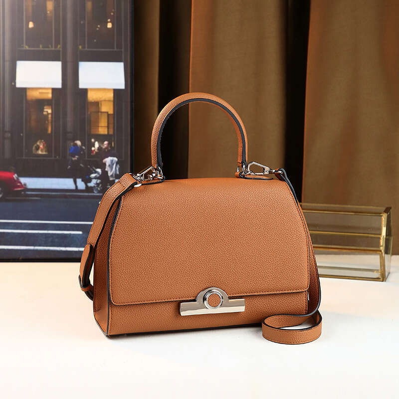 Light Luxury Women S New Fashion Retro Round Buckle Bag Single Shoulder Handbag Versatile For Daily Use Crossbody SENYY