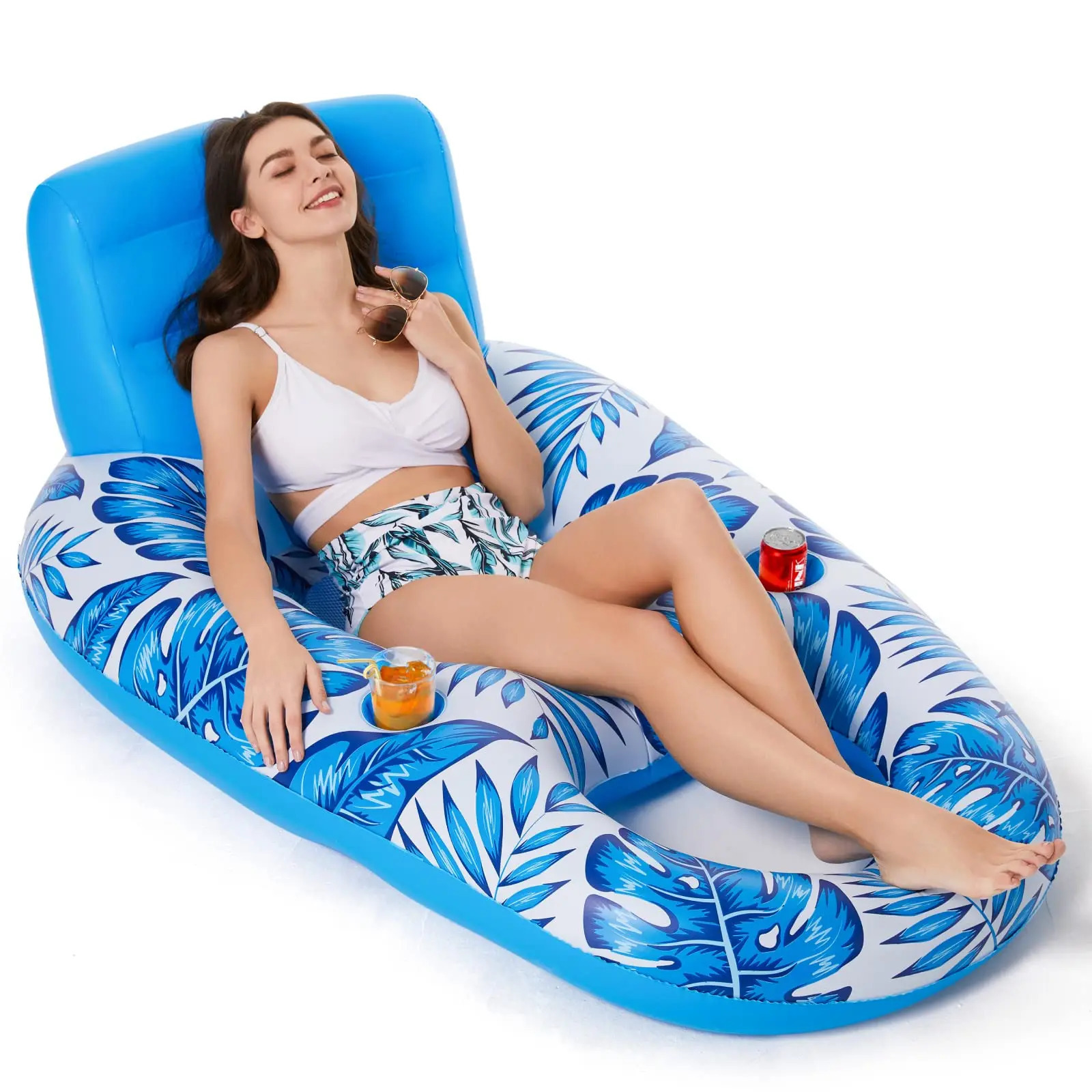 Inflatable Pool Float Adult Floaties Lounger Floats Raft Floating Chair Water for Swimming Lake Lounge Floa 260429
