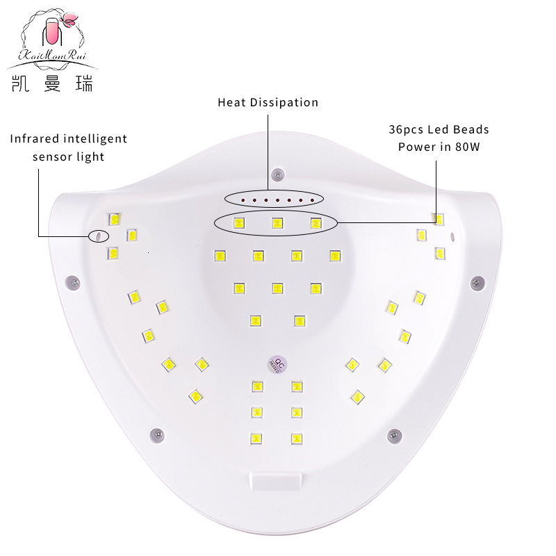 Nail Dryers SUNUV SUN6 Smart Lamp Nail LED UV Lamp Dryer Metal Bottom LCD Timer Multicolors for Curing UV Gel Polish Nail Art Tools 230410