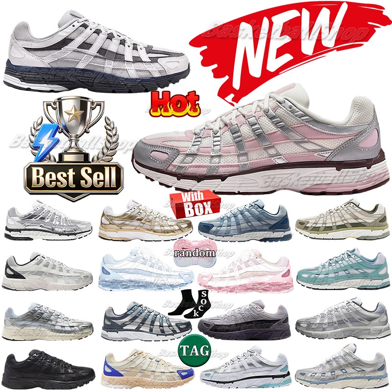 Designer Shoes P6000 Men Women P 6000 Sneakers Triple Black White Khaki Wolf Grey Metallic Blue Anthracite Outdoor Sports mens women Jogging Walking Casual Trainers