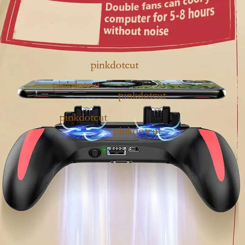 H10 Gaming Accessories Handheld Grip Controller Joystick Gamepad Pubg Trigger Dual Cooling Fan Game Cooler for Phone 240124 - view 3
