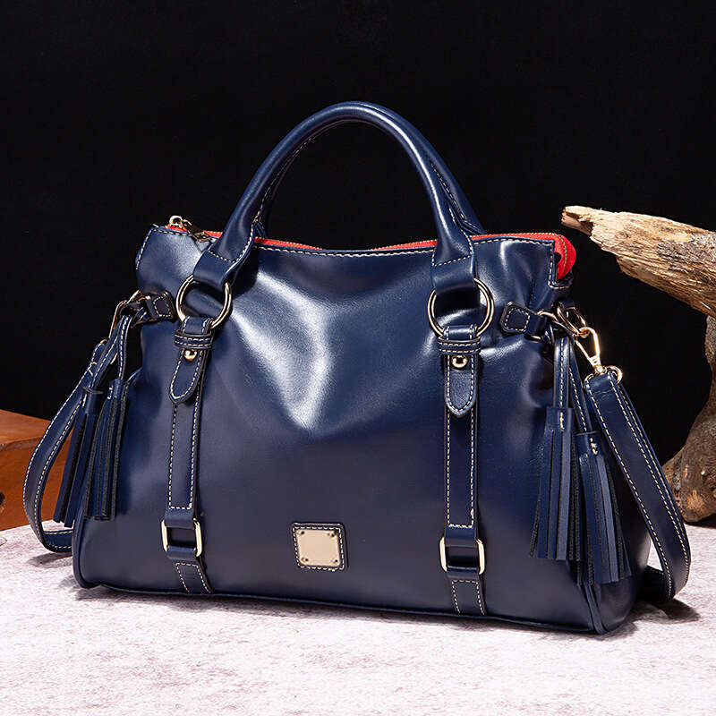 European and American cross-border vintage soft-touch handbag, shoulder bag, crossbody bag for commuting, large size, multi-color