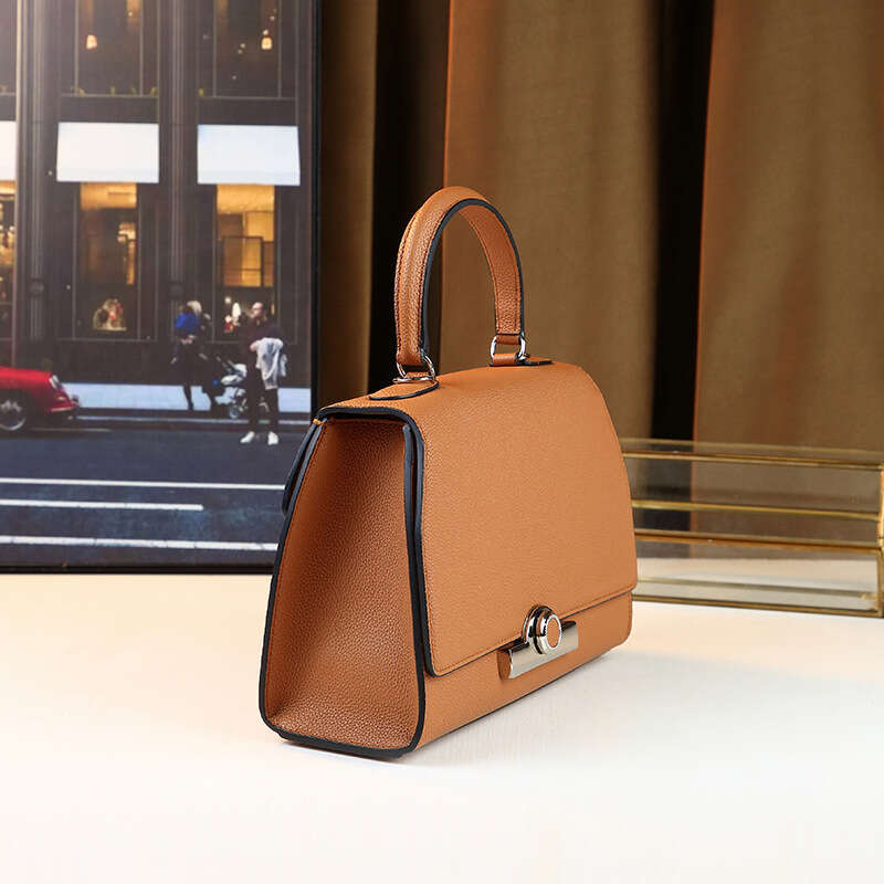 Light Luxury Women S New Fashion Retro Round Buckle Bag Single Shoulder Handbag Versatile For Daily Use Crossbody SENYY