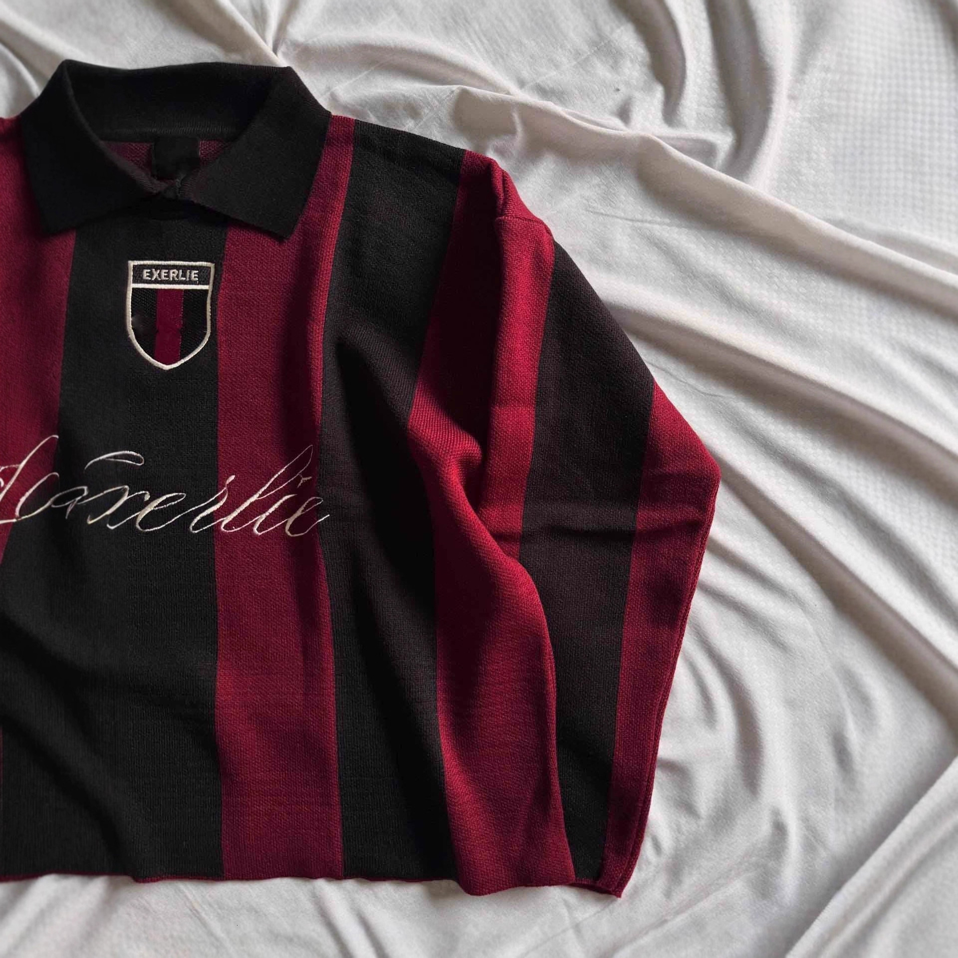 Sweater Men Designer Polo Sweater Long Sleeve Shirt European American Style Striped Letter Embroidered Knit Sweater Loose Fit Unisex Top