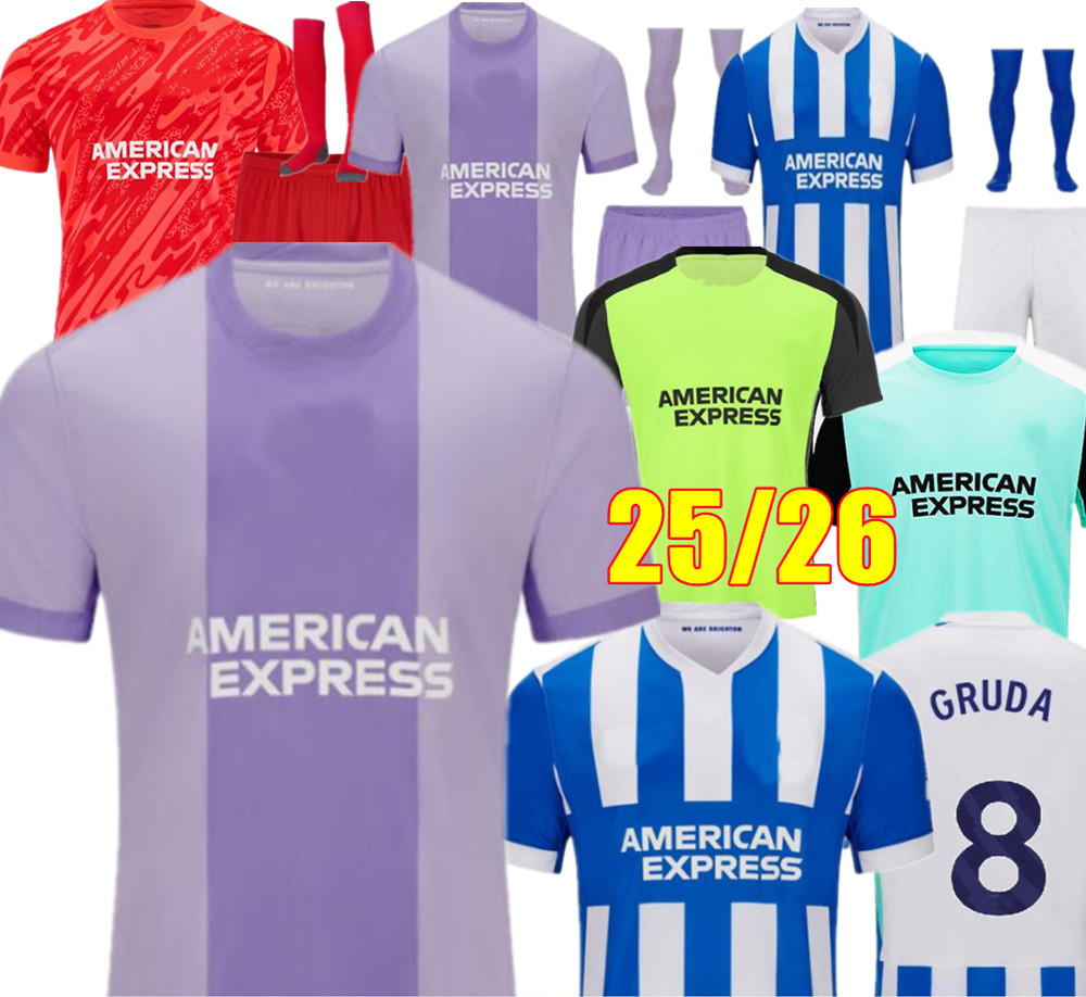 2025 2026 BRIGHTONs CAICEDO ALLISTER soccer jerseys 24/25/26 WEBSTER TROSSARD MARCH ALZATE MITOMA home away 3rd football shirt ANSU FATI 31 PEDRO 9 DAHOUD 8 EUROPA FDGD