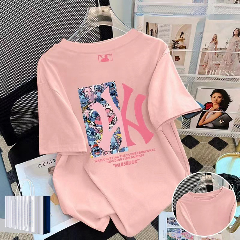 Designer Graffiti Letter Print T Shirt For Women Short Sleeve Crew Neck Loose Fit Casual Top With Abstract Pattern American Streetwear Tee For Summer 