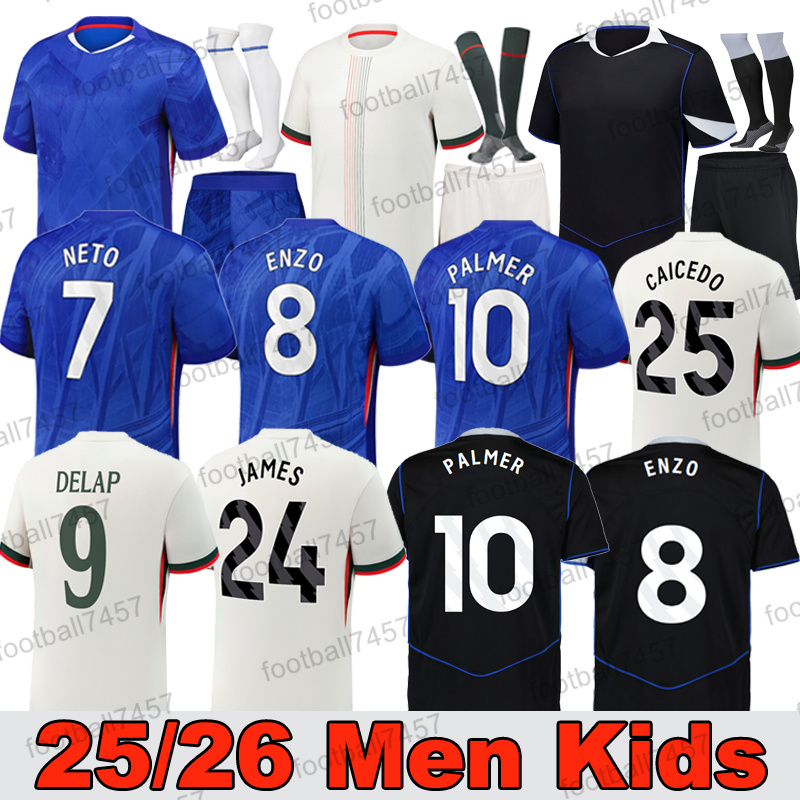 25 26 Soccer Jerseys Chelsealy GARNACHO Estevao JOAO PEDRO ENZO PALMER NETO CAICEDO Soccer Jerseys FC jersey 2025 JAMES 2026 BADIASHILE