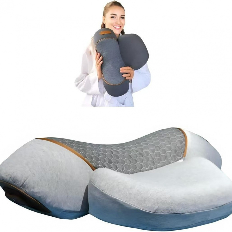 English cervical pillow 3-in-1 for neck support specialized for sleeping massages the spine non-traction with heating and repair function 250529 - view 8
