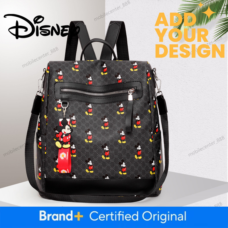 G Designer bag Disney Mickey Oxford Portable Backpack, Single-Shoulder Large Capacity, New Cute Lightweight School Bag, Wear-Resistant and Waterproof  - view 3