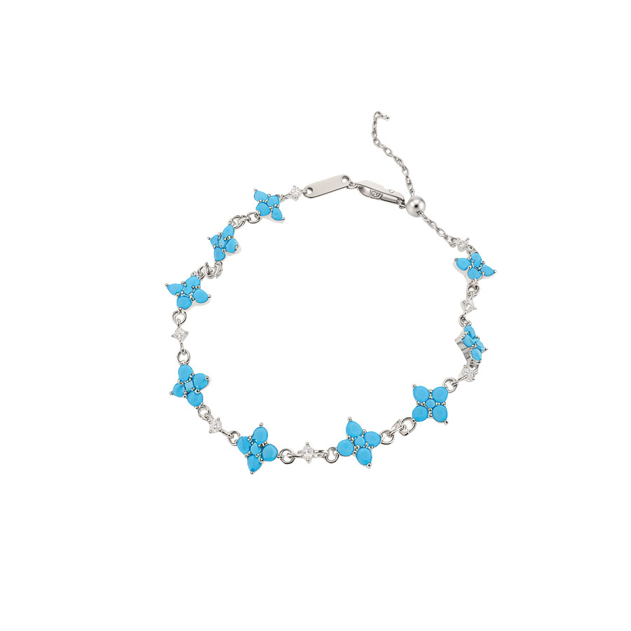 2026 New Model Sparkling Zircon Flower Bracelet, Fashionable and Versatile, Light Luxury with a High-End Feel, Ins-style Jewelry - view 9