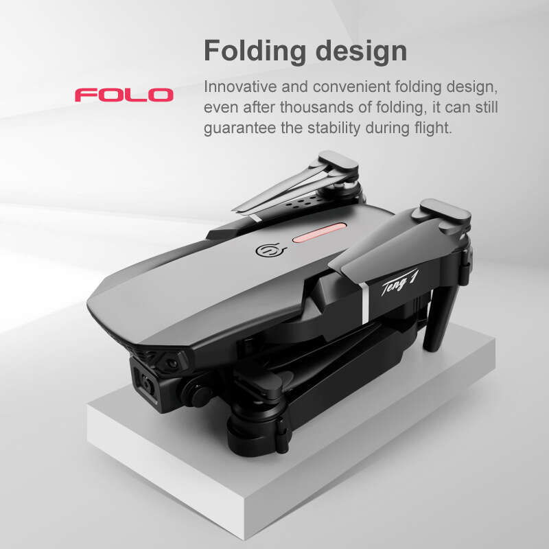 Famous Brand E Foldable Drone Aerial Photography HD Quadcopter Pressure Altitude Hold Remote Control Aircraft Toy CKS
