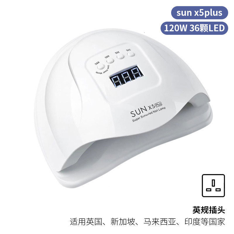 Nail Dryers SUNUV SUN6 Smart Lamp Nail LED UV Lamp Dryer Metal Bottom LCD Timer Multicolors for Curing UV Gel Polish Nail Art Tools 230410
