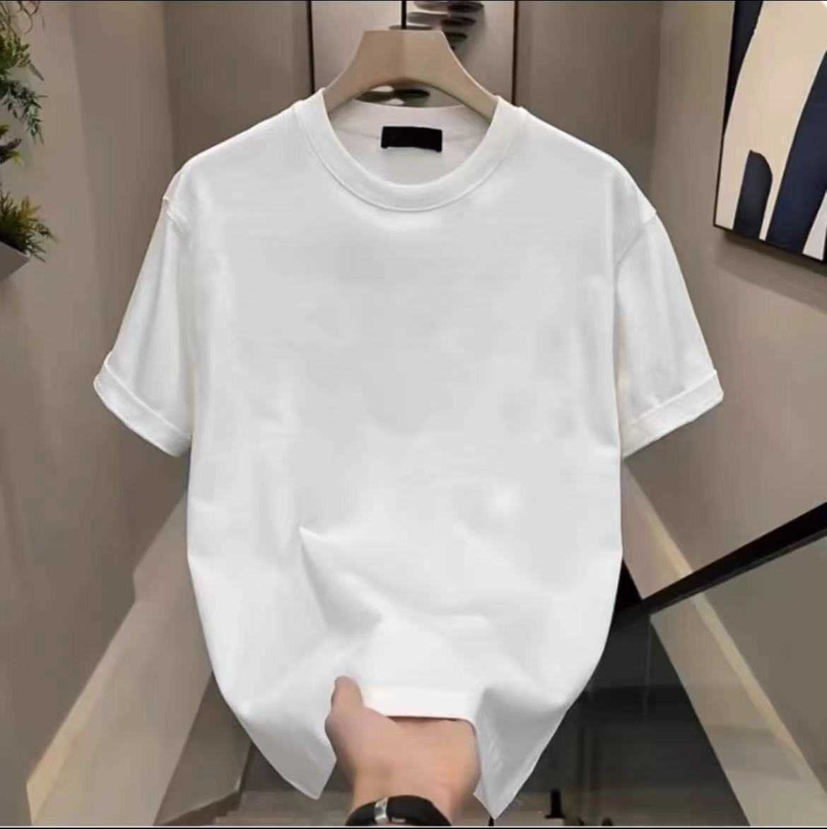 Designer 2026 Summer New Printed Casual High-End Mens Short-Sleeve T-Shirt Summer Half-Sleeve Loose Fit Versatile Top T-Shirt