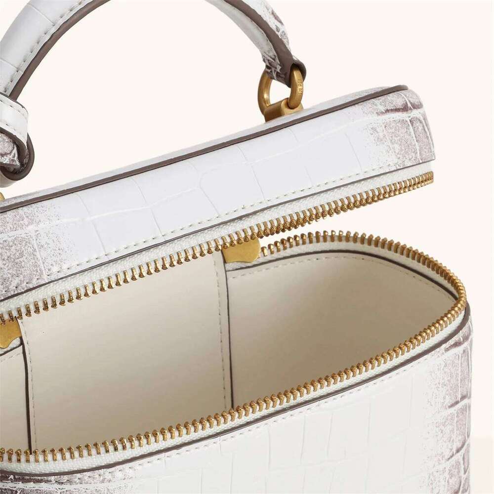 JW PEI Women Shoulder Bag Crossbody Handbag Croc Embossed Small Square Box Purse French Vintage Messenger Bags Exquisite Ladies