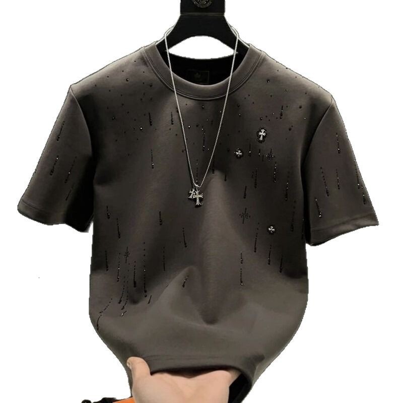 T Shirts For Men Designer Oversized Tee Shirt Homme Summer Y2k Graphic Tee Sporty Style Sweatshirt Breathable Fashion Essential Clothes
