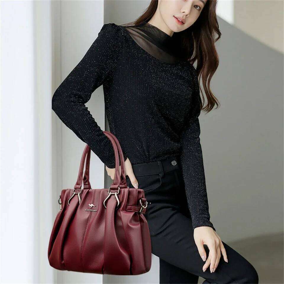 Genuine Casual Tote Bag Luxury Handbags For Women Designer Purses And Handbag High Quality Soft Leather Commuting Hand Bags SENYY