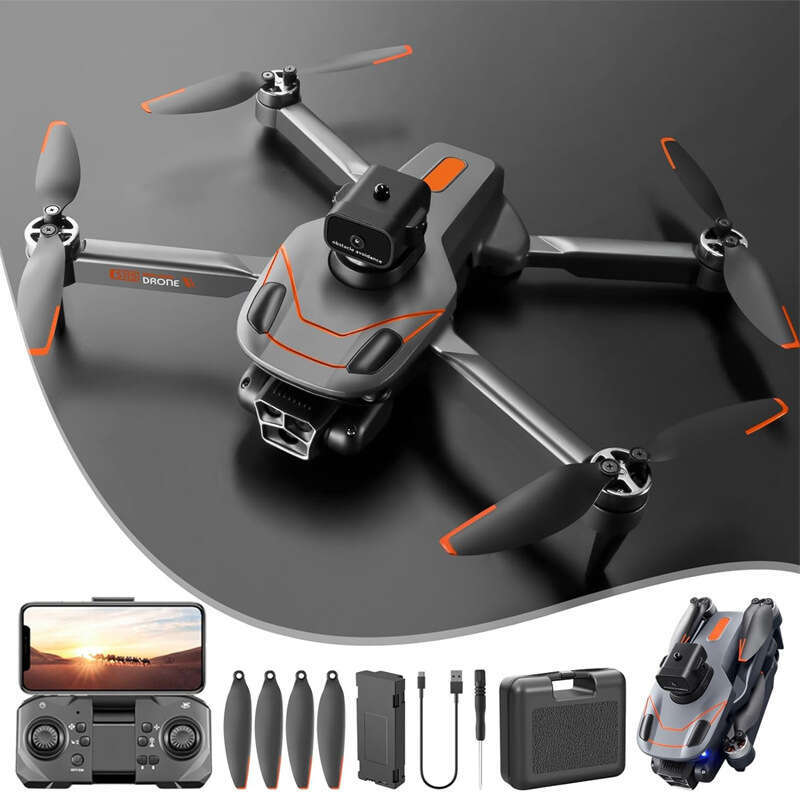 S115 Brushless Drone 3 Camera HD Aerial Photography Intelligent Obstacle Avoidance Optical Flow Positioning Foldable RC Quadcopter CKS
