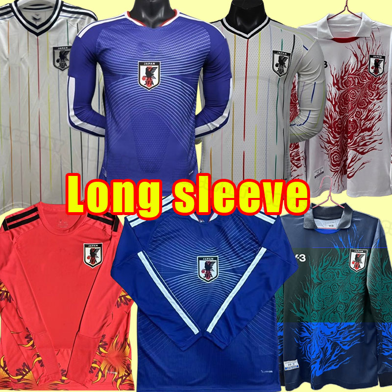 Long sleeve 2026 Japan Soccer Jerseys 25 26 blue TSUBASA ATOM Japanese 2027 Football Shirt HONDA KAGAWA OKAZAKI Men y3 special adult Full Set goalkeeper