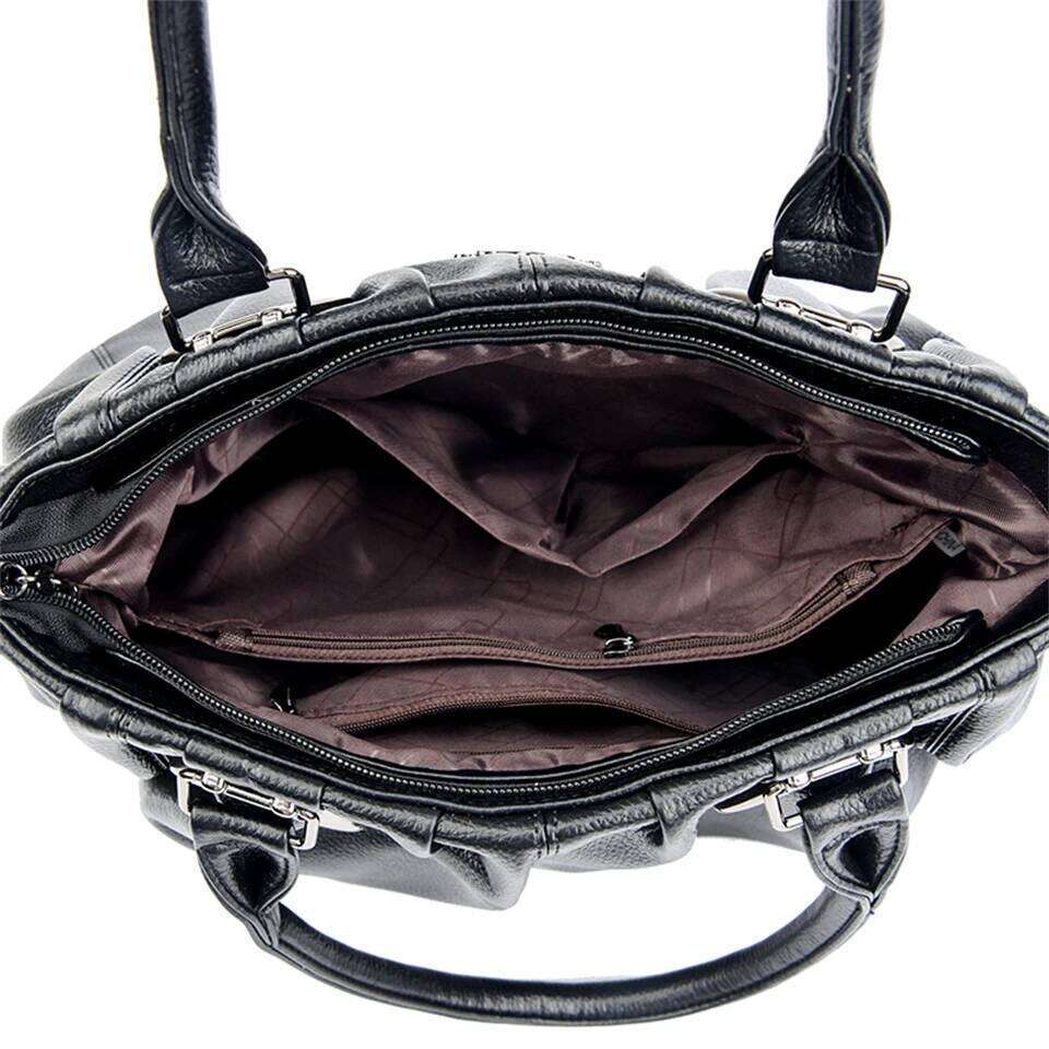 Genuine Casual Tote Bag Luxury Handbags For Women Designer Purses And Handbag High Quality Soft Leather Commuting Hand Bags SENYY