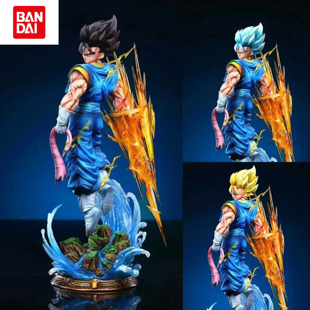 Bandai 38cm/1496in Anime Dragon Ball Figure Vegetto Action Figures Pvc Statue Desktop Ornamen Collection Model Toys Gifts L260529