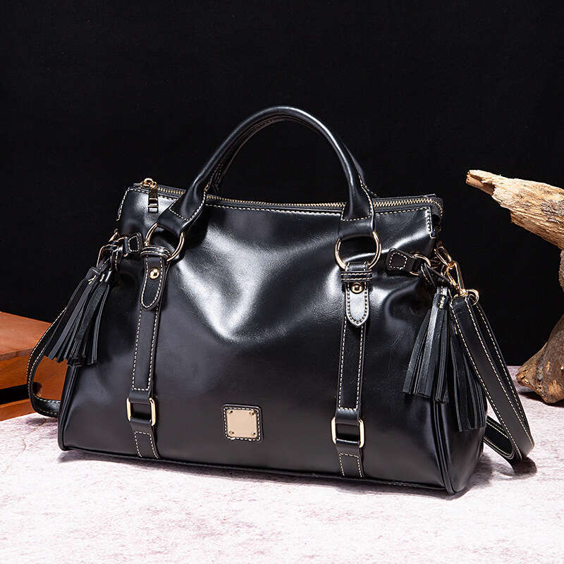 European and American cross-border vintage soft-touch handbag, shoulder bag, crossbody bag for commuting, large size, multi-color