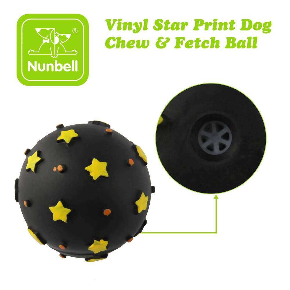 Squeaky Dog Ball Durable Chew for Teeth Cleaning & Grinding Boredom Relief Interactive Training Pet Toy - view 5
