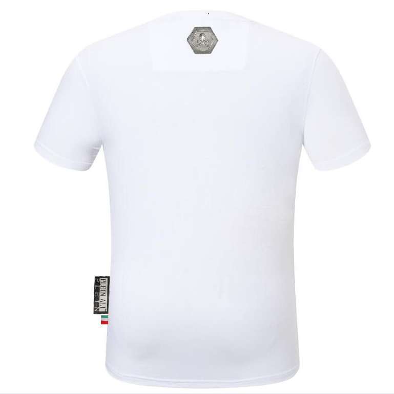 Retro Summer Short-Sleeve For Men, Loose Fit, European And American Hip-Hop Style, Heavy-Duty Rhinestone Yellow Leopard High Street Couple T-Shirt