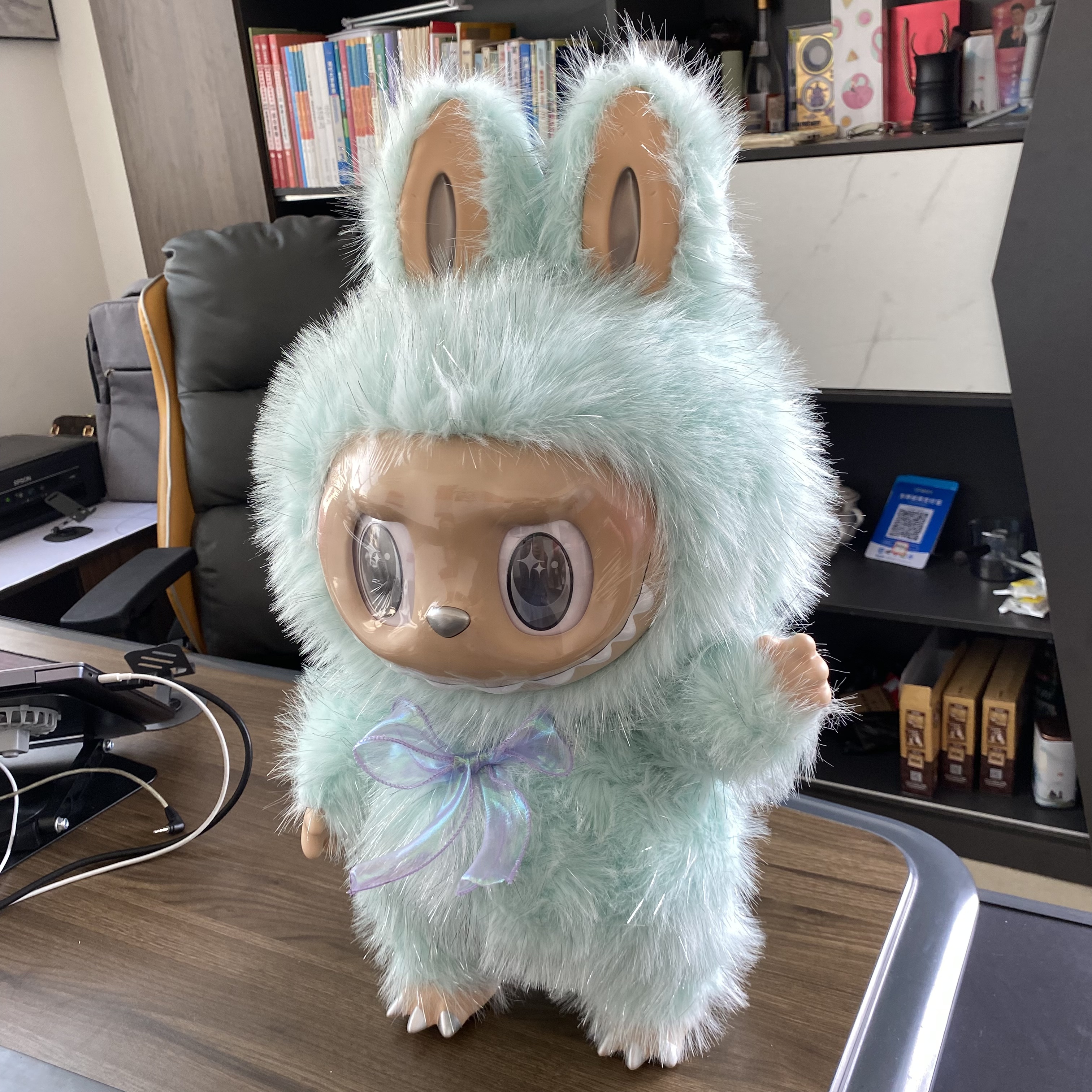 NEW BLUE 58cm Large Size Zimomo I Found U Vinyl Plush Figure Labubu Anime Doll Collection Model Doll Toys