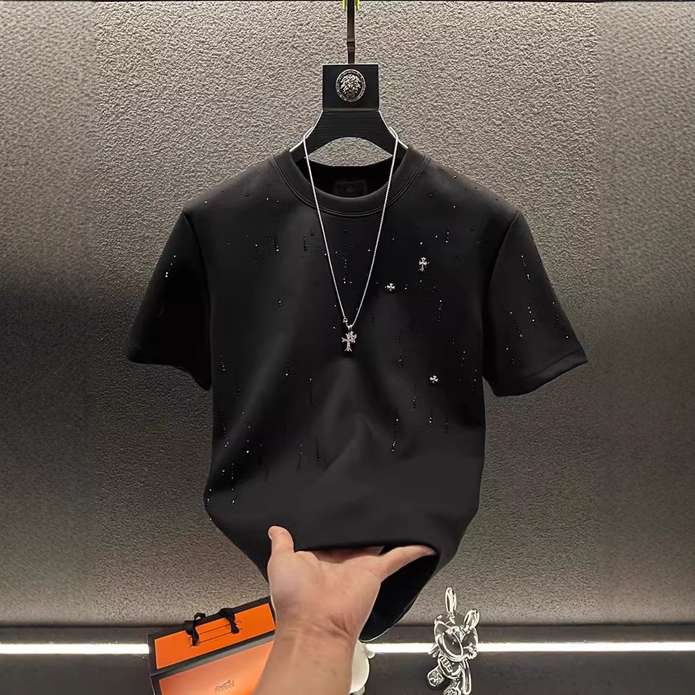 T Shirts For Men Designer Oversized Tee Shirt Homme Summer Y2k Graphic Tee Sporty Style Sweatshirt Breathable Fashion Essential Clothes