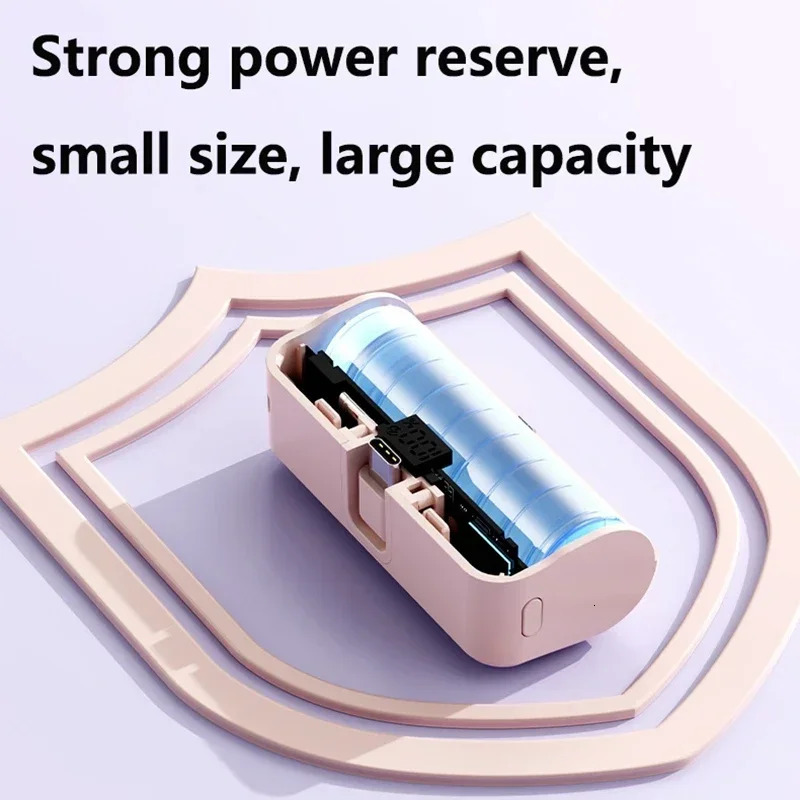 Capsule Power Bank Portable Large Capacity Super Fast Charging Mini External Battery 260429