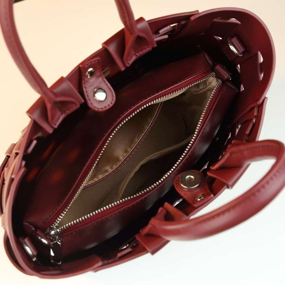 2026 New Arrival Women Hollow Woven Bucket Bag, Trendy Commuter Versatile Large Capacity Handheld Crossbody Shoulder Casual Daily Handbag SENYY