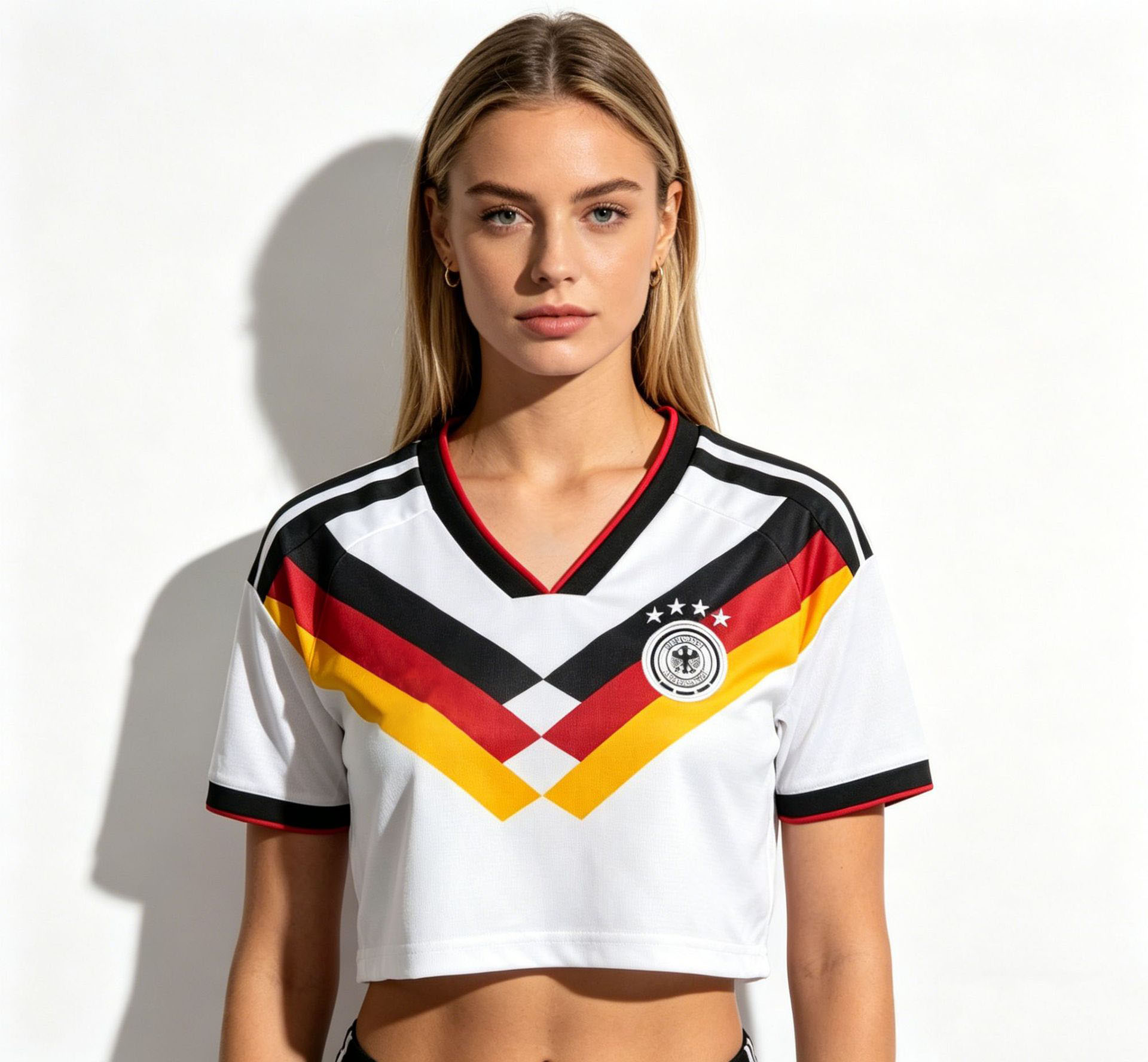 2026 World Cup Argentina, Brazil, Mexico, Portugal, Japan Women's Crop-top Short-sleeved Football Shirts