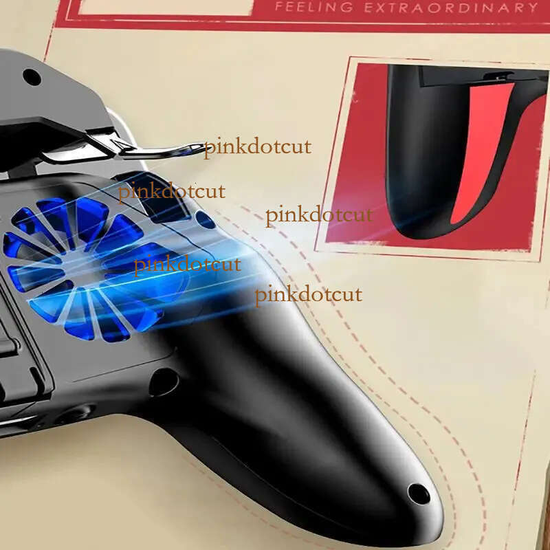 H10 Gaming Accessories Handheld Grip Controller Joystick Gamepad Pubg Trigger Dual Cooling Fan Game Cooler for Phone 240124 - view 7