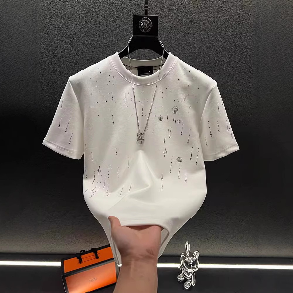 T Shirts For Men Designer Oversized Tee Shirt Homme Summer Y2k Graphic Tee Sporty Style Sweatshirt Breathable Fashion Essential Clothes
