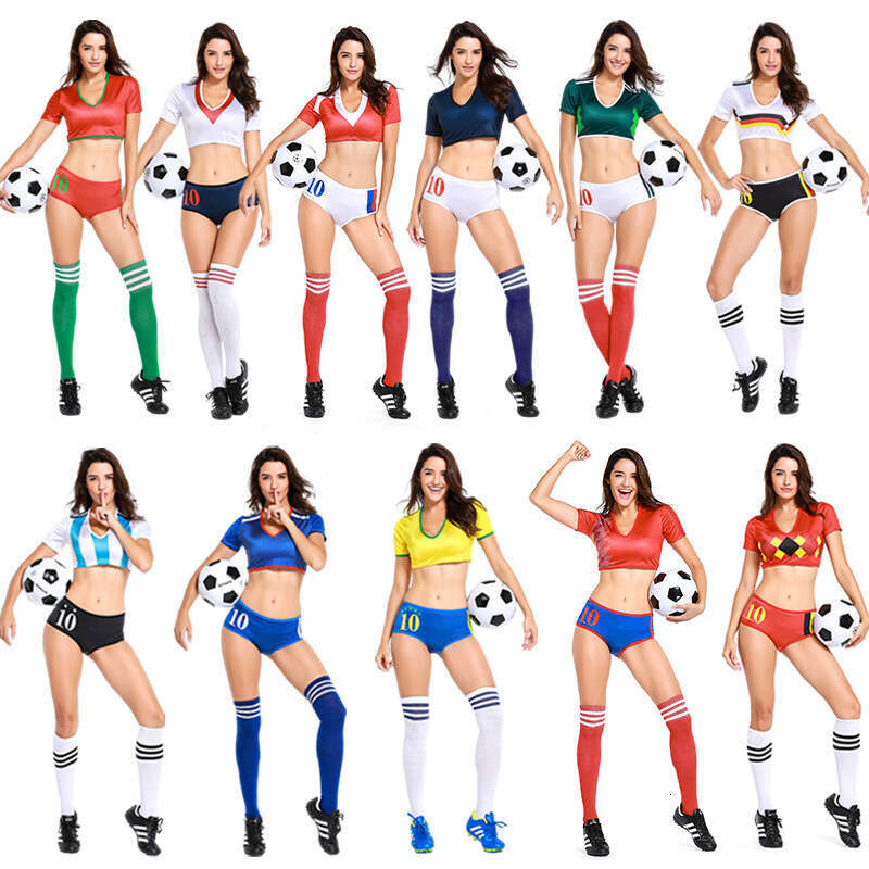 Soccer Jerseys, Multi-national Football Costumes, Bar Stage Performance World Cup Cheerleader Outfits, Factory Direct Women's Jerseys Sales, Amaz