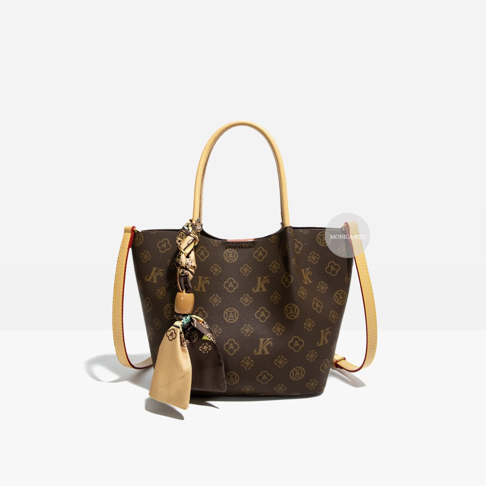 MONICA KIKI Classic Designer Minimalist Trend Bucket Bag Light Luxury Fashion Versatile Cross body Bag For Woman