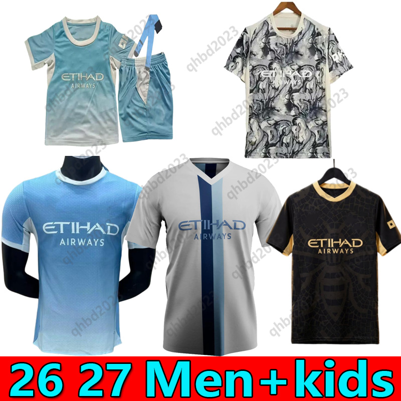 S-4XL 26 27 HAALAND soccer jerseys FODEN MARMOUSH EDERSON M RODRIGO DOKU McATEE KOVACIC GVARDIOL SAVINHO CHERKI MANS CITYs NICO 2026 football shirt men kids kits