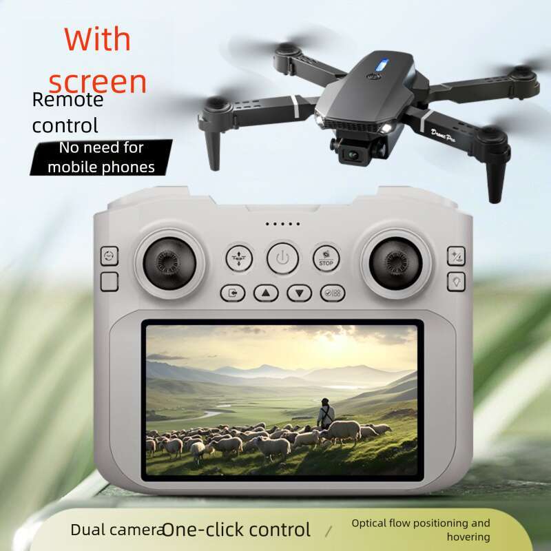 Famous Brand E Remote Control Drone With Screen High Definition Aerial Photography Optical Flow Positioning Children S Toy Airplane CKS