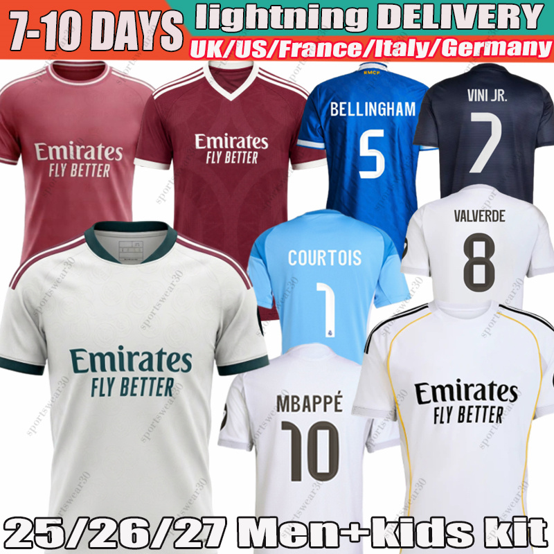 Reals Madrid 26 27 #10 MBAPPE BELLINGHAM VINI JR 25 26 XXXL 4XL Soccer jerseys Valverde Endrick RODRYGO GONZALO Arda Guler Camavinga kids adults kits