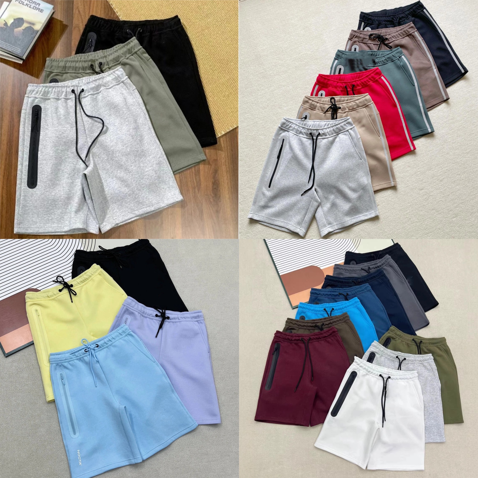 Mens Sports shorts Tshirts Nocta shorts tech fleece shorts Letter Laminated Print Short Sleeve Cotton T-shirt High Quality Oversize Round Neck Tee Leisure Couples