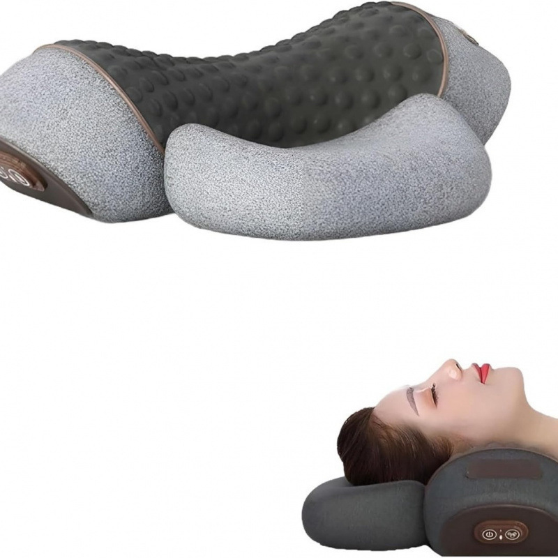 English cervical pillow 3-in-1 for neck support specialized for sleeping massages the spine non-traction with heating and repair function 250529 - view 4