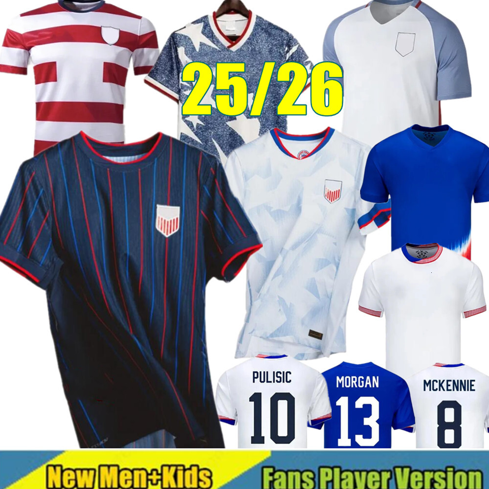 24 25 26 Rose Lavelle PULISIC Soccer jerseys 2026 USWNT Rapinoe Trinity Rodman Team 2025 USAS McKENNIE Alex Morgan Lindsey Horan Sophia Smith Mallory