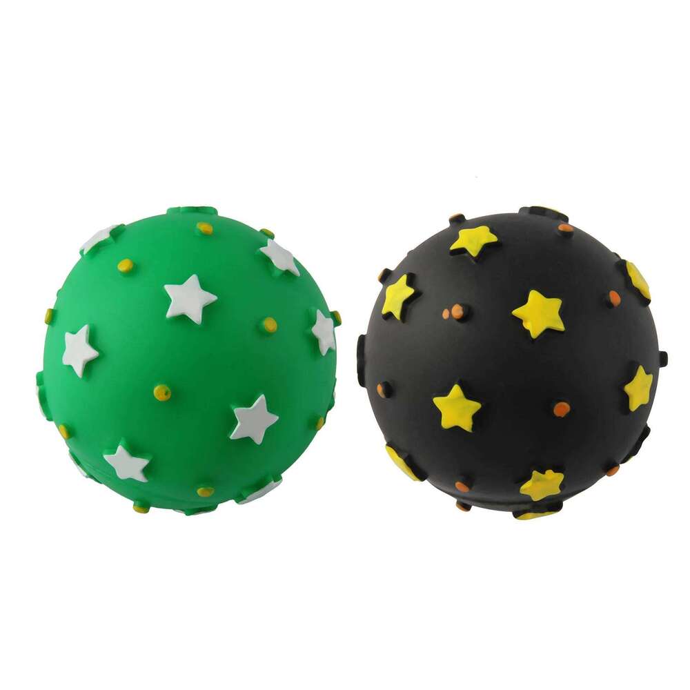 Squeaky Dog Ball Durable Chew for Teeth Cleaning & Grinding Boredom Relief Interactive Training Pet Toy