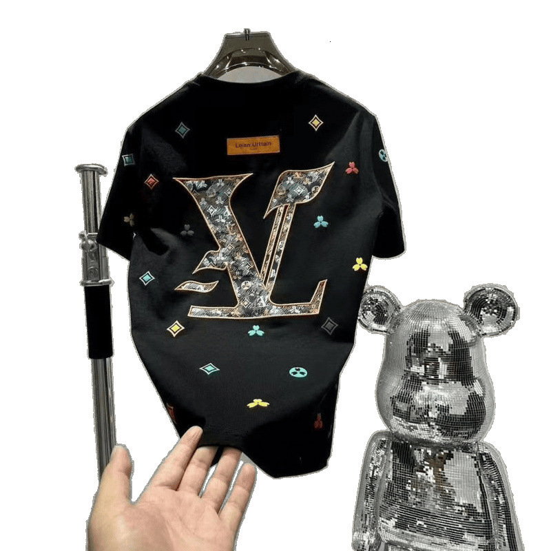 Designer Shirt Luxurious High-end Embroidered Short-sleeved Shirt Outdoor Sports Loose And Breathable Fashionable And Comfortable Versatile