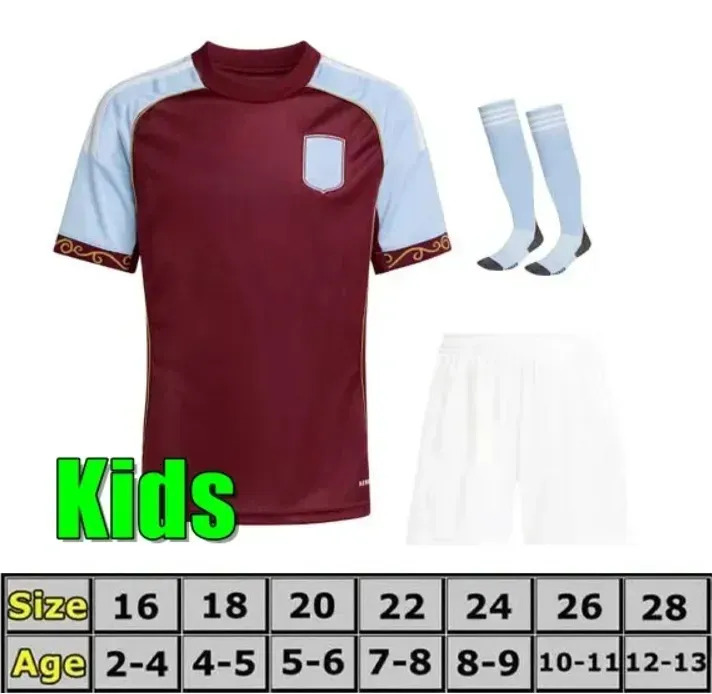 XXXL 4XL Mens top 25 26 Aston goalkeeper BAILEY MALEN soccer jersey home away third 2025 2026 villa McGINN ONANA WATKINS KONSA MARTINEZ Men kids kit f