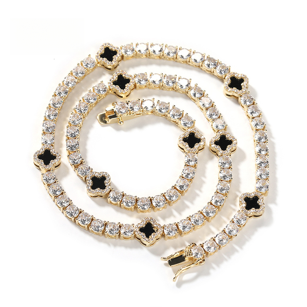 Designer Jewelry tennis chain necklace for women exquisite and sophisticated collarbone chain accessory new summer product Luxury brand accessories