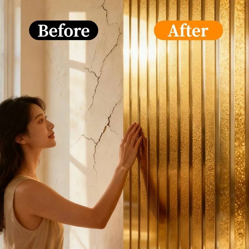 Luxury Peel And Stick Panel Self Adhesive Gold Striped Wallpaper For Living Room Bedroom Accent Wall Home Decor Renovation