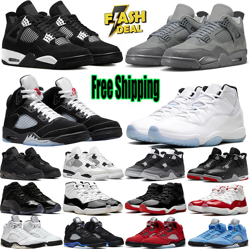 chaussure 4 5 Basketball Shoes For Men Women 5s 11s Sneakers White thunder Bred Cool Grey Metallic Reimagined Wheat Mens outdoor Sports Trainers shoes