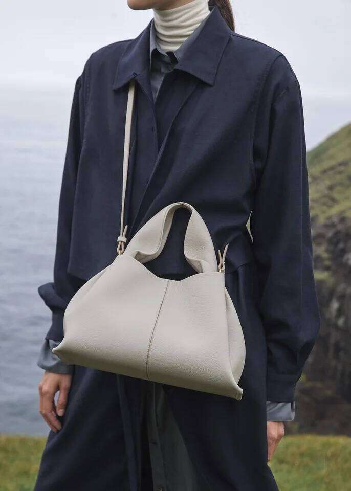 Pol Cloud Bag Niche Light Luxury French Leather Handbag One Shoulder Crossbody Fashion Women