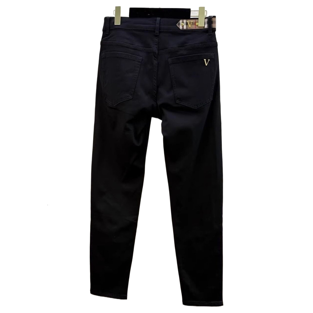 Light Luxury Designer Jeans Men's Classic New Black Elastic Slim Fit Small Leg Lyocell Pants Fashionable Casual Versatile Comfortable Breathable